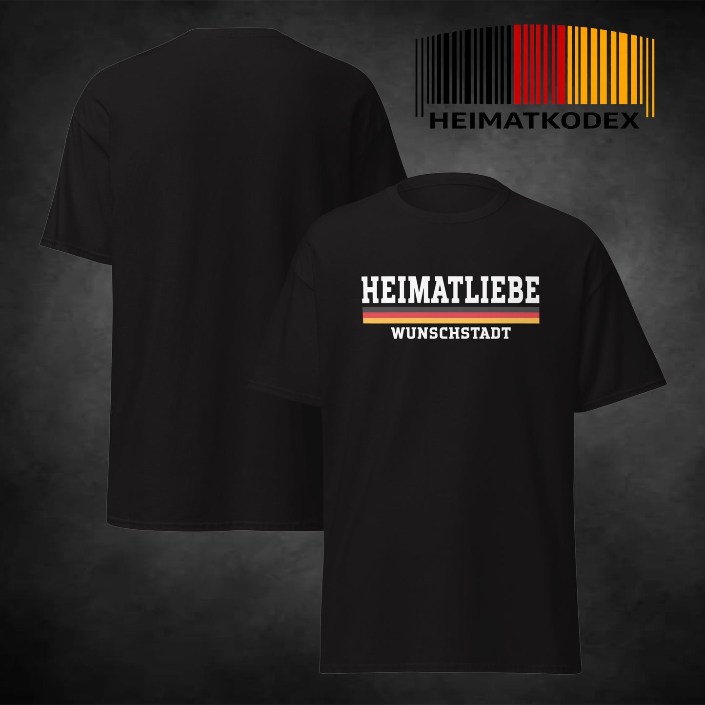 Unisex T-Shirt "Heimatliebe" - personalisierbar
