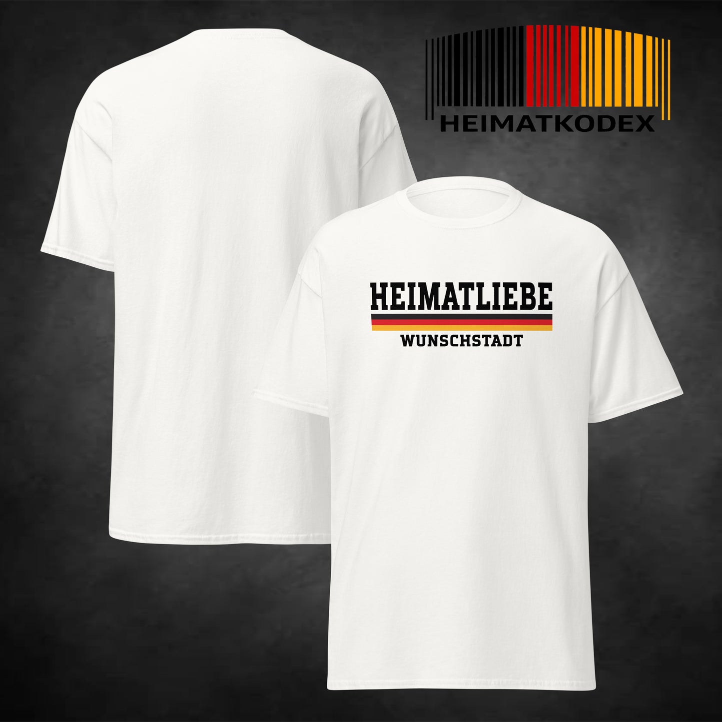 Unisex T-Shirt "Heimatliebe" - personalisierbar